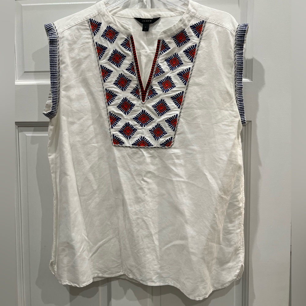 J Crew women’s sleeveless top. Size 8